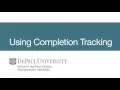 Using Completion Tracking in the Content Area