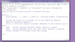 How to use help in Python s shell function - Example help in Python 3