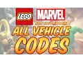 Lego Marvel Super Heroes - All Vehicle Codes