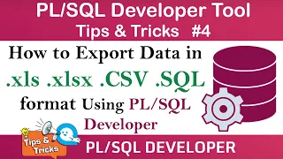 Ho to Export Data in Excel CSV SQL Format Using Developer Export Data in PLSQL Developer