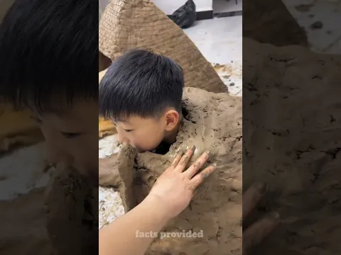 Today Chintu made a mud tent for himself and his dog at home.#shorts #trending #viral