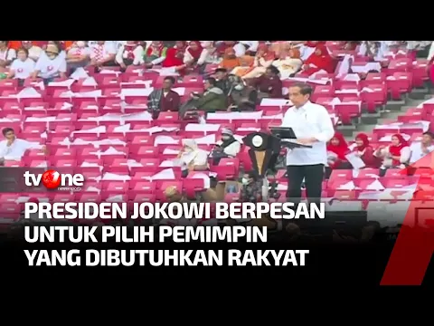 "Jangan Pilih Pemimpin Senang Duduk di Istana" Lantang Jokowi di Nusantara Bersatu