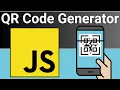 Build QRCode Generator in Browser Using TailwindCSS Javascript