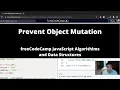 Prevent Object Mutation ES6 freeCodeCamp tutorial