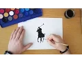 How to draw the Ralph Lauren Polo logo