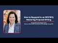 How to Respond to an - Mastering Proposal Writing presented by Keli Krueger-Huhra