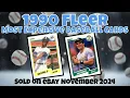 1990 Fleer Most Expensive eBay Sales Baseball Cards - November 2024