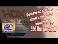 Review o X storage shelf s for more fish tanks