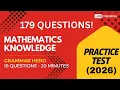 Grammar Hero s Mathematics Knowledge Practice Test for the ASVAB PiCAT AFOQT OAR