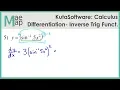 KutaSoftware Calculus - Differentiation Inverse Trig Functions