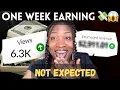 How Much YouTube Paid Me My First Week Monetized (Shocking!)