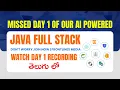 Java Full Stack AI Game Changer FLM s AI Powered Java Full Stack Day 1 Recording