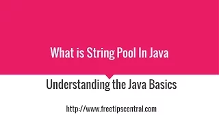 What is String Pool In Java