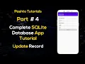 4 Android Sqlite Complete App Tutorial - Updating Record Pashto Android Tutorial