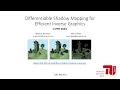 Differentiable Shadow Mapping for Efficient Inverse Graphics CVPR 2023