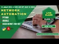 Class 2 Weekend Batch PYTHON FOR NETWORK ENGINEERS with Cisco DEVNET Trainer Sagar Dh
