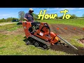 Operating a Trencher DIY