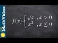 Learn how to evaluate piecewise functions