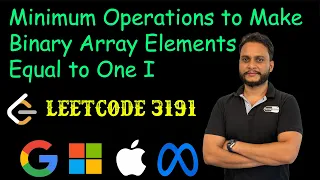Minimum Operations to Make Binary Array Elements Equal to One I Leetcode 3191