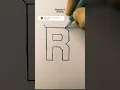 Download Lagu 3d drawing letter R | #shorts