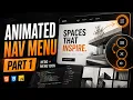 Build a Stylish Animated Menu UI with HTML CSS Part 1
