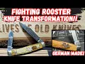Fighting Rooster Knife Transformation From Abused to Amazing