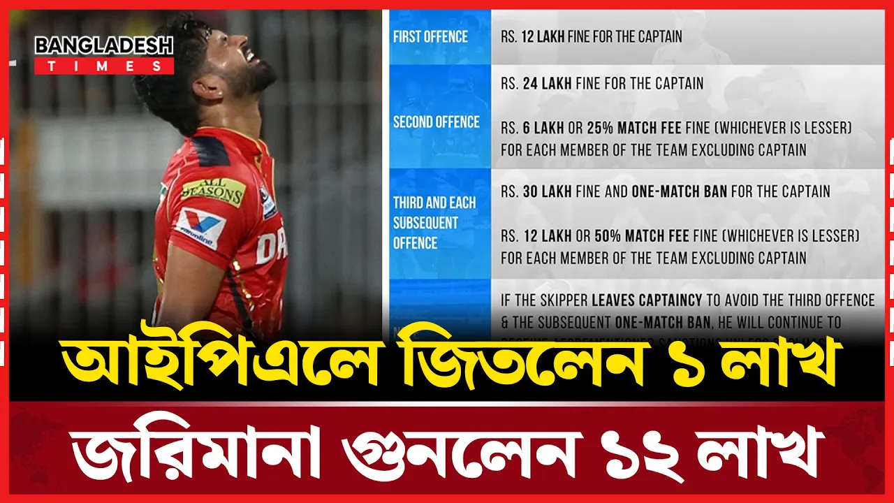 ম্যাচসেরা হয়েও আইয়ারের কপালে ১২ লাখ টাকার বোঝা