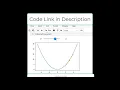 Tangent Line to curve interactive graph in python shorts