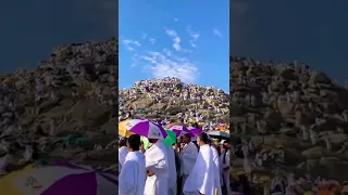 التلبية من قلب جبل عرفات خواطر حاج موسم الحج و العمرة من الحرمين الشريفين السعودية 