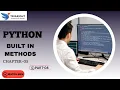 Built-In Methods in Python - Chapter 5 Part 8