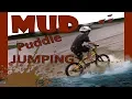 Dirty Boys Mud Puddle Jumping Kids Biking Through Big Mud Puddles Splash and Crash