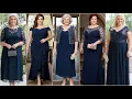 Navy Plus Size Mother of the Bride Dresses - Formal Mother of the Bride Outfits for Wedding 2025