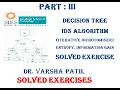 Part III Decision Tree Algorithm ID3 Problem Solved Info Gain Data Mining Machine Learning
