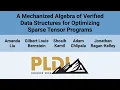 PLDI 26 A Mechanized Algebra of Verified Data Structures for Optimizing Sparse Tensor Programs