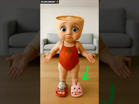 Baby Wears WRONG Slippers! 🤣 #funny #shorts