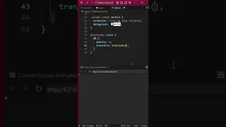 How to Create a Custom Animated Cursor with JavaScript Interactive Web Effect Tutorial