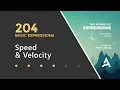 After Effects Expressions 204 - Speed Velocity