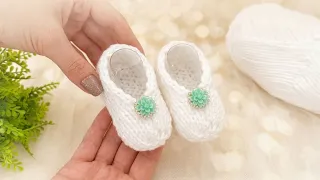 Tricô Rápido Para Bebê Sapatinho em Tempo Recorde!