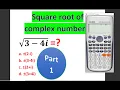 square root of a complex number using calculator tricks entrance tips and tricks