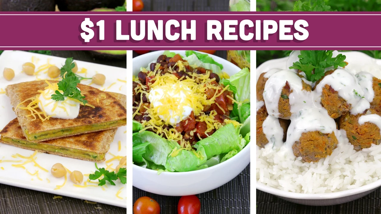Healthy $1 Lunch Recipes - Easy Budget Meals! - Mind Over Munch