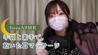 【ASMR】手袋と素手で乾いた耳マッサージ👂️Dry Ear Massage with Gloves and Bare Hands/장갑과 맨손으로 마른 귀 마사지
