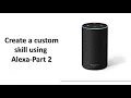Create custom Alexa Skill - Lambda function