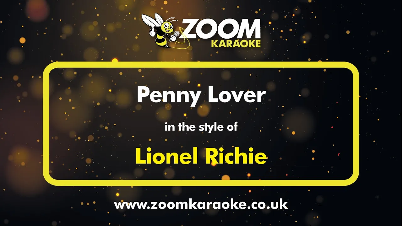 Lionel Richie - Penny Lover - Karaoke Version from Zoom Karaoke