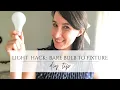NO WIRING LIGHT SWITCH HACK - TURN A BARE BULB WITH PULL STRING INTO A SWITCH OPERATED FIXTURE