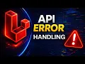 Laravel API Error Handling Clean JSON Response Example