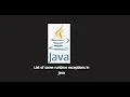 Runtime exceptions in Java