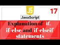 Conditional Statements If Else in JavaScript Javascript Tutorial in Hindi