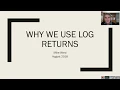 Why we use Ln returns in finance