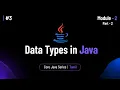 Data Types in Java Core Java Tutorial in Tamil BuiltBy Error
