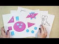 Printable Shape Dinosaurs Cut and Paste Templates for Kids